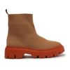 bota-tratorada-cano-baixo-nude-e-laranja-knit-anacapri-2 bota-tratorada-cano-baixo-nude-e-laranja-knit-anacapri-2