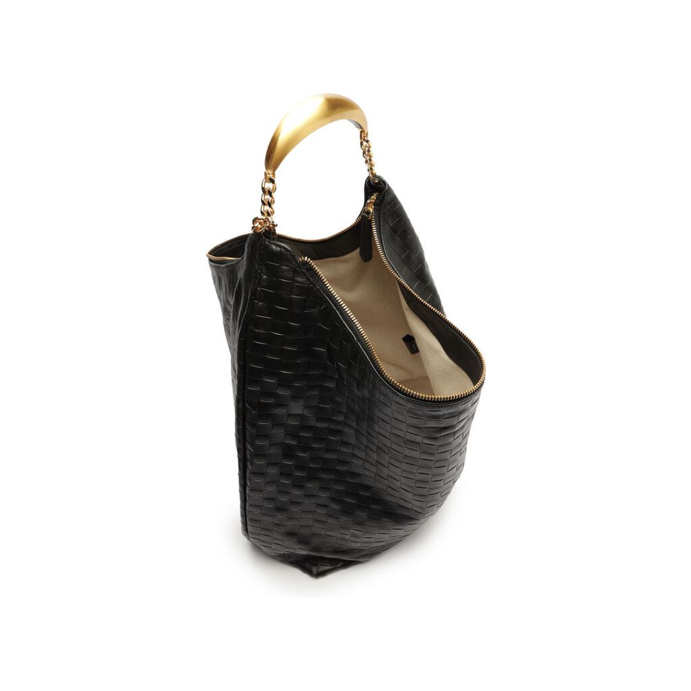 Bolsa Arezzo Hobo Grande Preta Tresse A50018 - Meia Sola