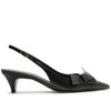 scarpin-arezzo-preto-couro-bico-fino-slingback-laco-a13221-1