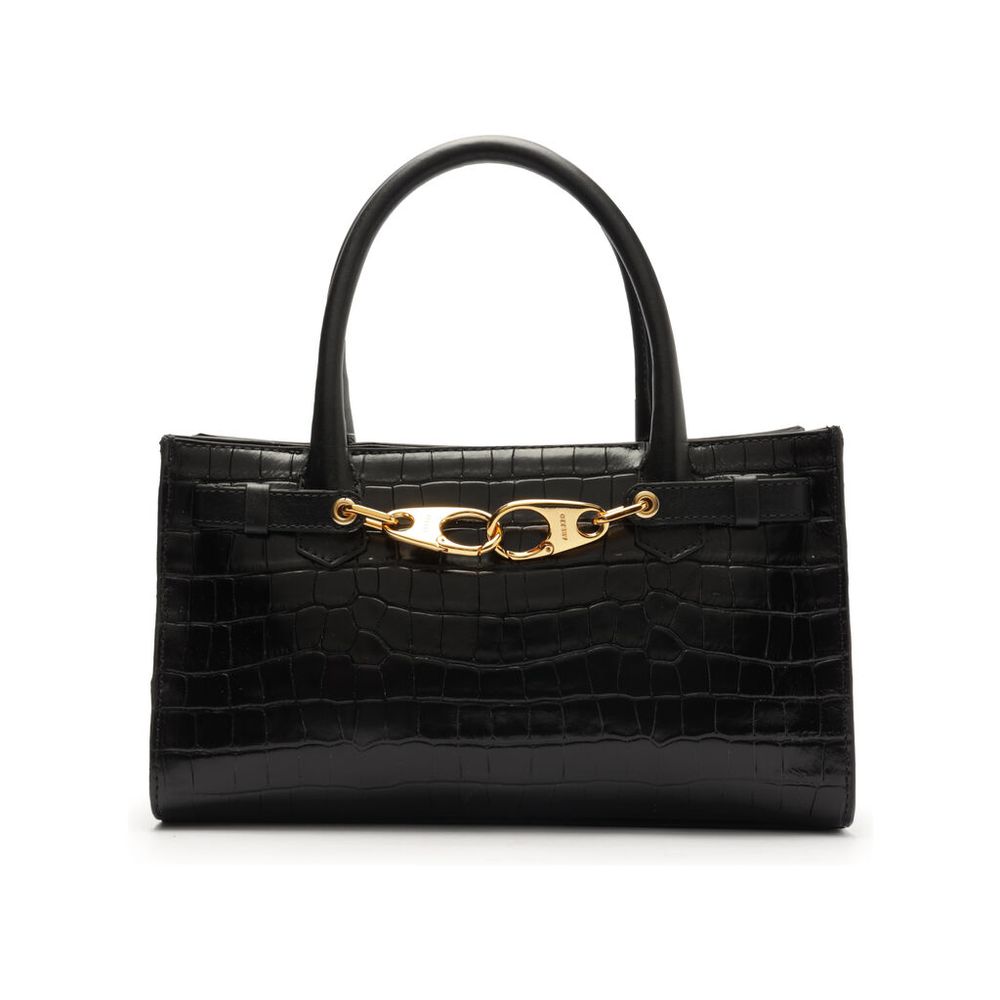 bolsa-arezzo-tote-preta-couro-croco-grande-ganchos-1