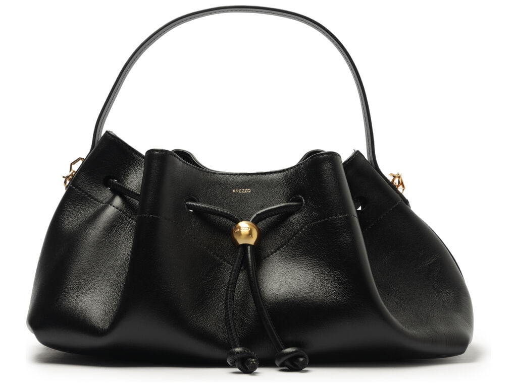 bolsa-arezzo-bucket-preta-couro-media-knot-1