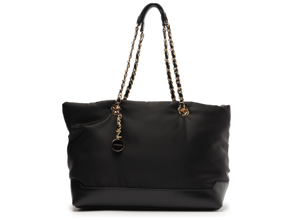 bolsa-arezzo-shopping-preta-nylon-couro-grande-corrente-1