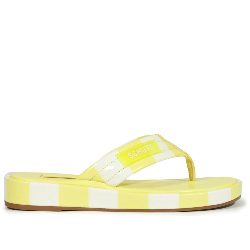 chinelo-schutz-couro-croco-listras-amarelo-neon-tiras-espuma-extra-22129-1