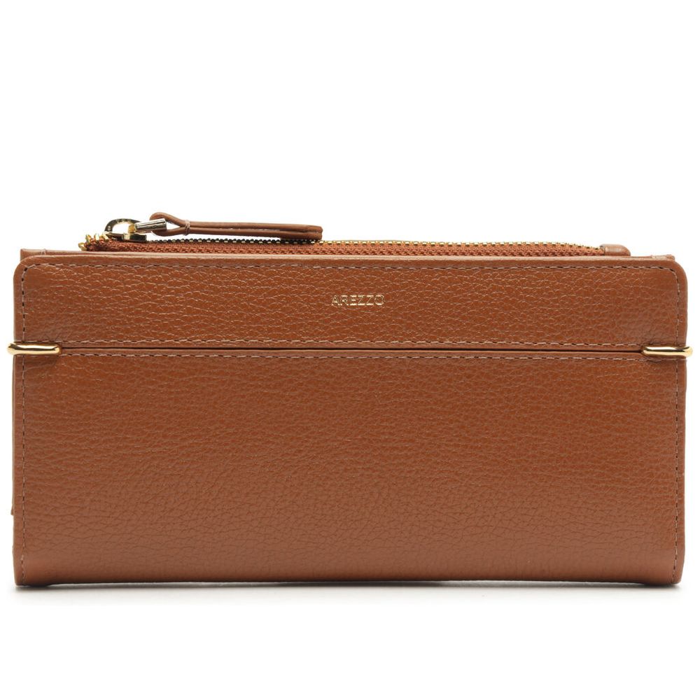 carteira-arezzo-caramelo-couro-grande-ziper-metais-1 carteira-arezzo-caramelo-couro-grande-ziper-metais-1