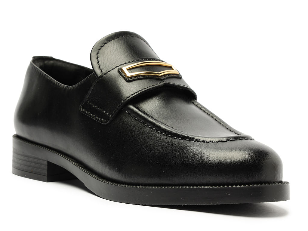 mocassim-arezzo-preto-couro-bico-redondo-retro-metal-2