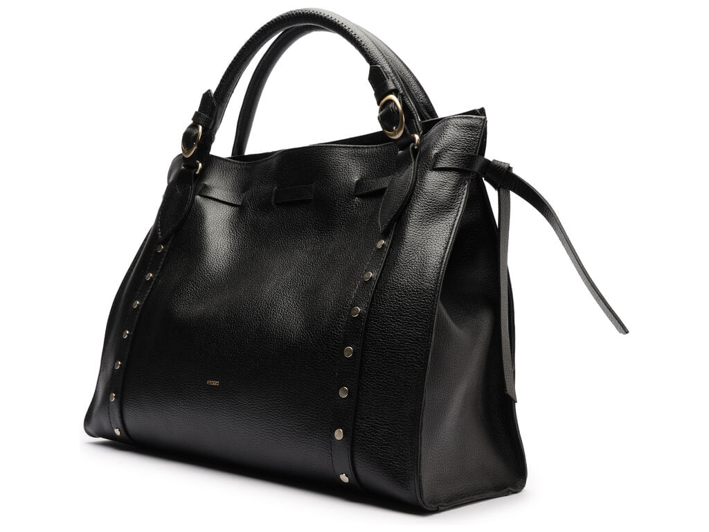 bolsa-arezzo-tote-preta-couro-grande-rebites-2