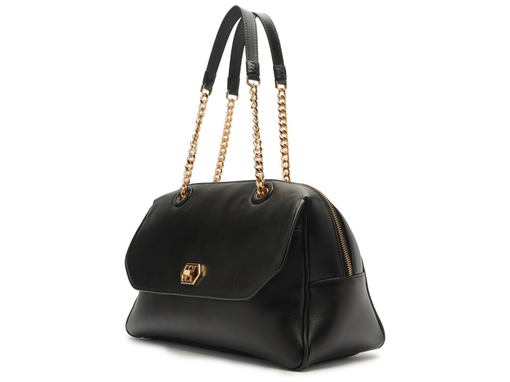 bolsa-arezzo-bowling-preta-couro-grande-encaixe-metal-2