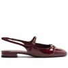 sapatilha-arezzo-slingback-verniz-vinho-metal-dourado-1