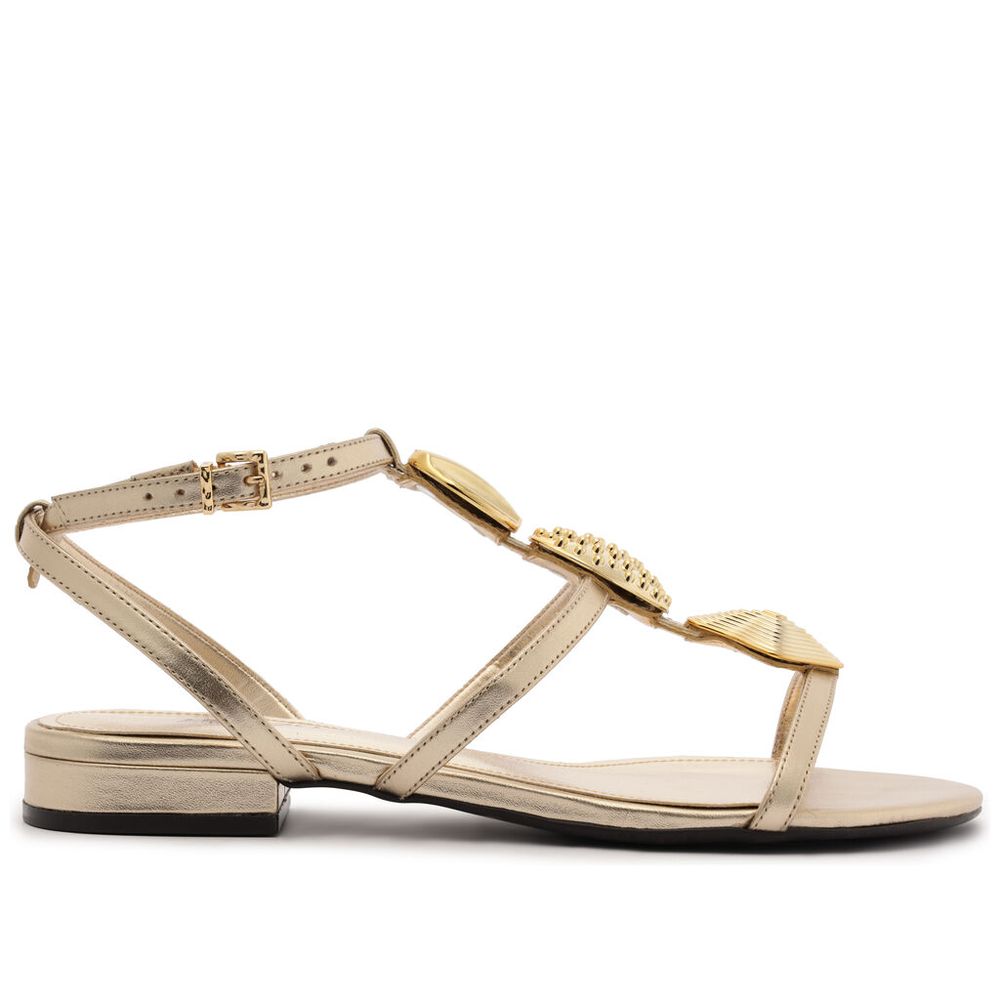 sandalia-arezzo-flat-couro-dourado-apliques-1