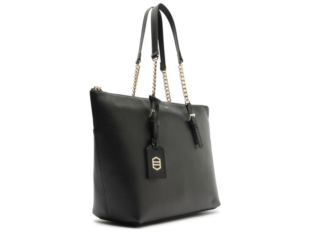 bolsa-arezzo-shopping-preta-couro-grande-alca-corrente-2