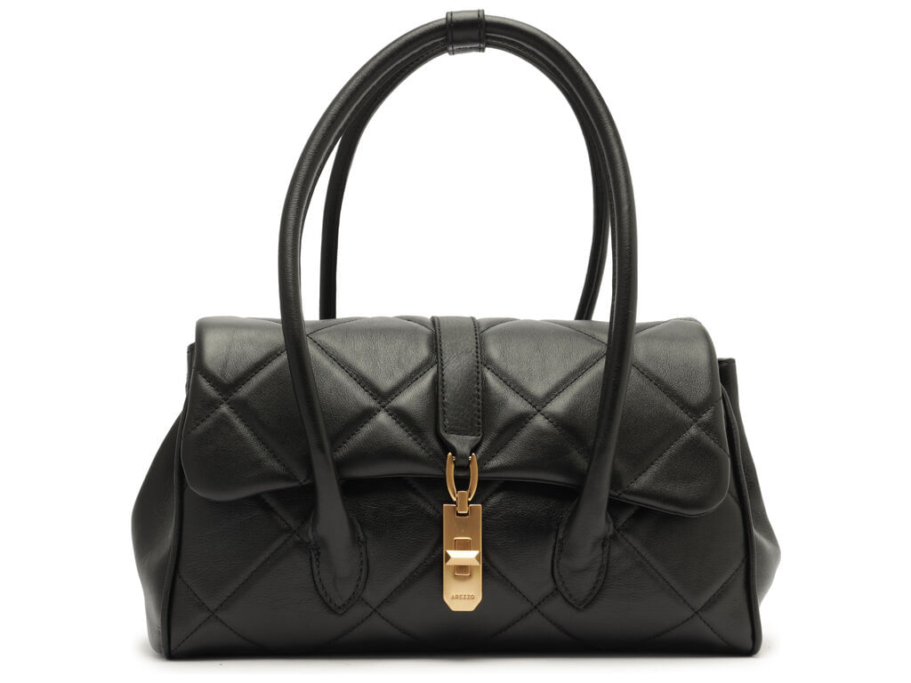 bolsa-arezzo-tiracolo-preta-couro-matelasse-grande-metal-1