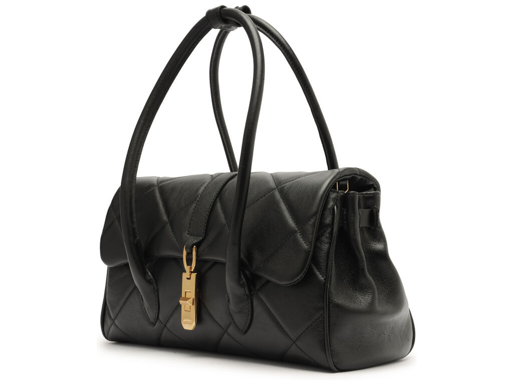 bolsa-arezzo-tiracolo-preta-couro-matelasse-grande-metal-2