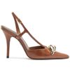 scarpin-arezzo-slingback-marrom-couro-metal-dourado-1