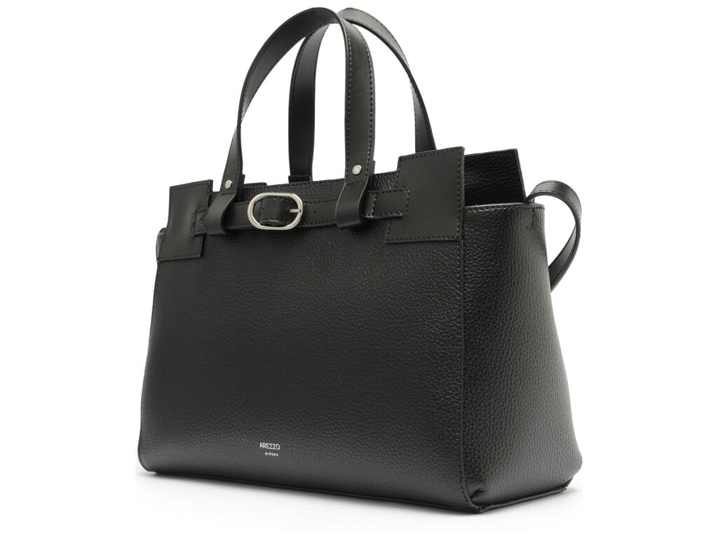 bolsa-arezzo-tote-preta-media-fivela-alca-dupla-2