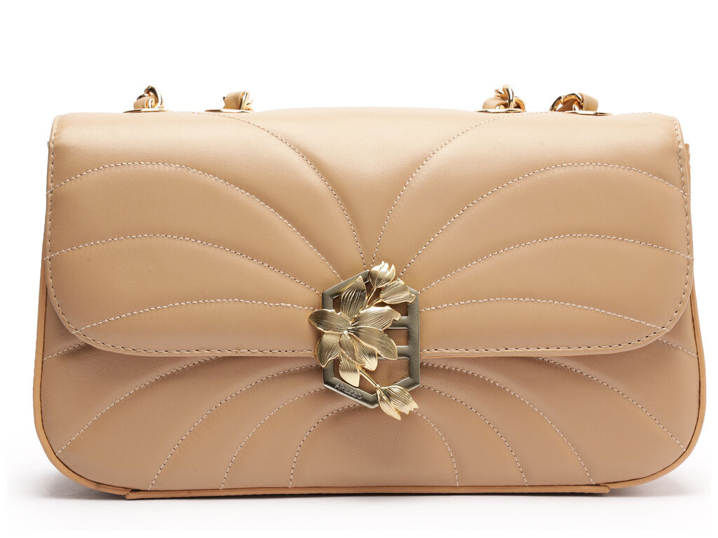 bolsa-arezzo-tiracolo-bege-couro-media-metal-flor-1