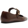 sapatilha-arezzo-boneca-marrom-couro-bico-quadrado-fivela-3