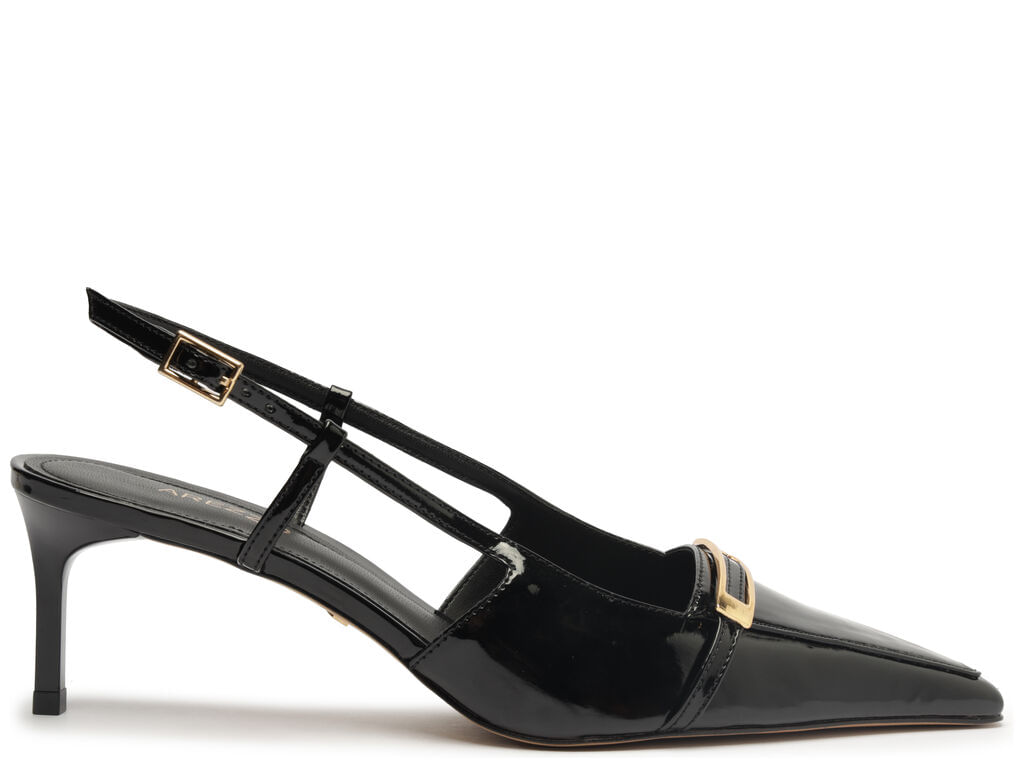 scarpin-arezzo-slingback-preto-verniz-fivela-dourada-1