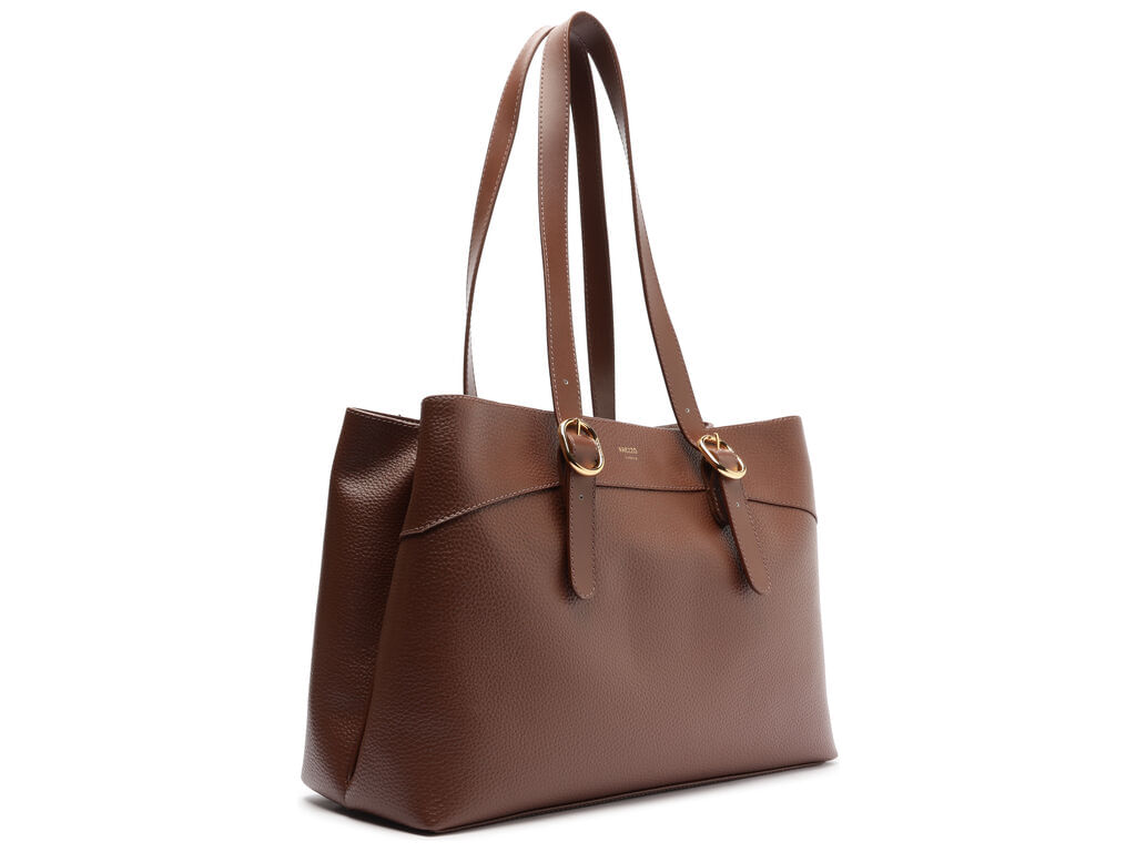 bolsa-arezzo-tote-marrom-texturizada-media-fivela-metalica-2