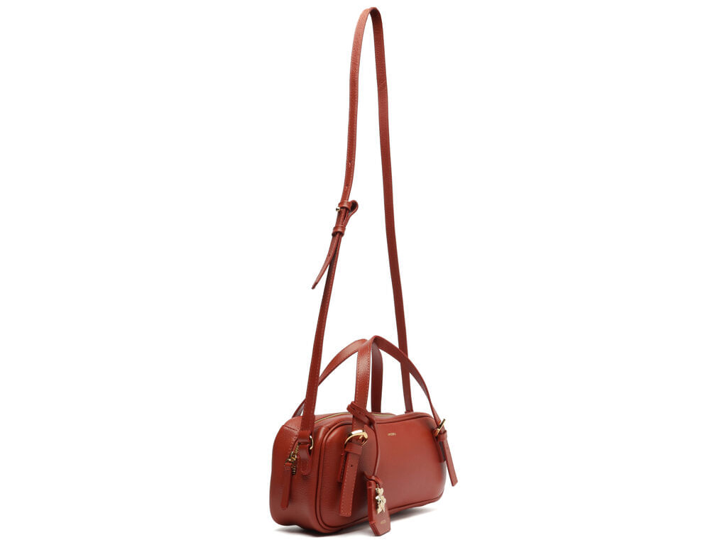 bolsa-arezzo-bowling-laranja-couro-grande-metal-flor-2