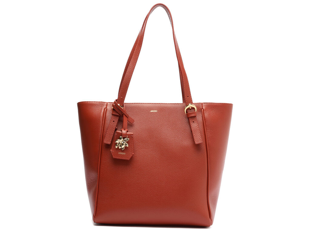 bolsa-arezzo-tote-laranja-couro-media-metal-flor-1