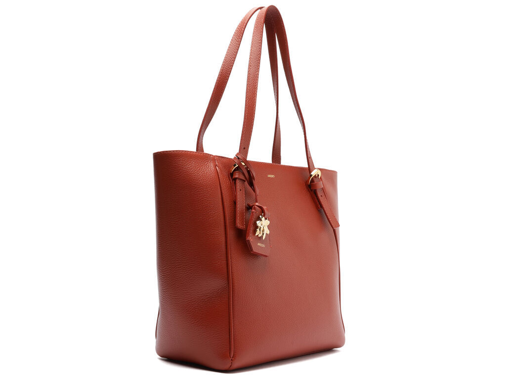 bolsa-arezzo-tote-laranja-couro-media-metal-flor-2