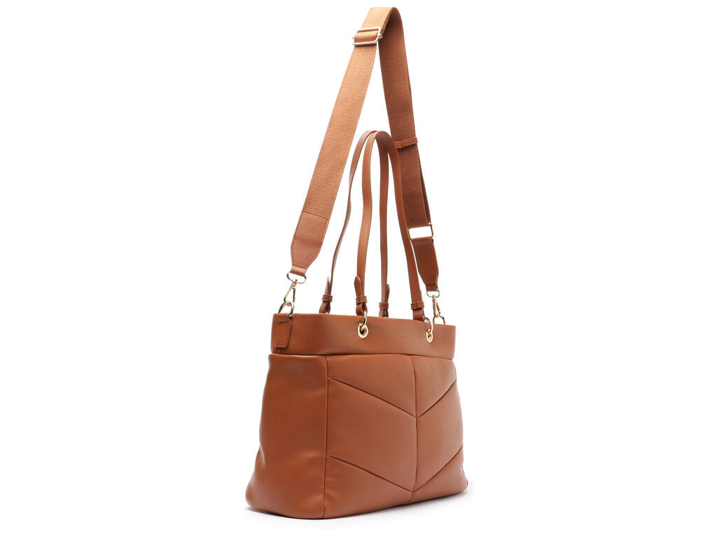 bolsa-arezzo-tote-caramelo-grande-alcas-duplas-detalhes-geometricos-2