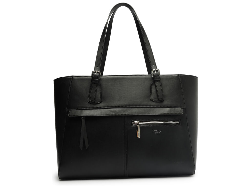 bolsa-arezzo-tote-preta-grande-ziper-externo-1
