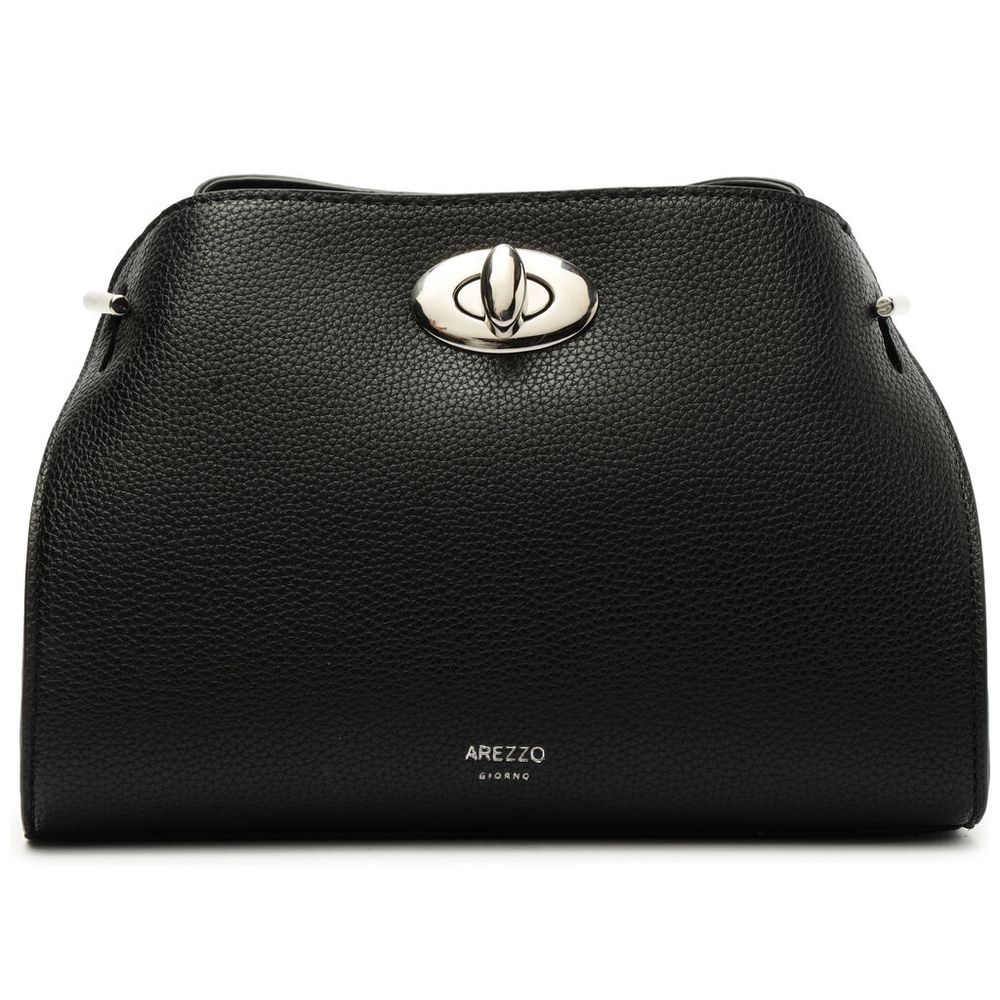 bolsa-arezzo-tote-preta-pequena-fecho-metalico-1