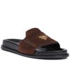 slide-schutz-camurca-marrom-logo-dourado-2