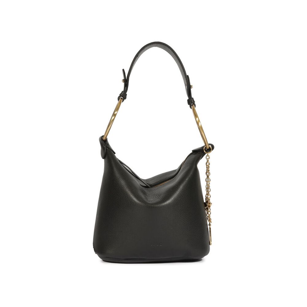 bolsa-schutz-hobo-couro-preta-pequena-argolas-metalicas-1