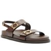 sandalia-arezzo-flat-couro-marrom-fivelas-douradas-2