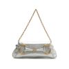 bolsa-arezzo-shoulder-prateada-couro-grande-argolas-1
