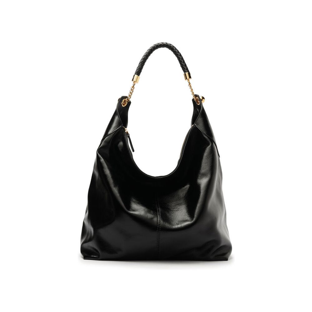 bolsa-arezzo-hobo-preta-couro-grande-alca-metais-5001-1