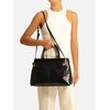 bolsa-arezzo-tote-preta-couro-croco-grande-fivelas-2