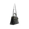 bolsa-arezzo-tote-preta-couro-croco-grande-fivelas-3
