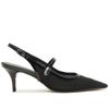 scarpin-arezzo-preto-tela-salto-baixo-slingback-tira-1