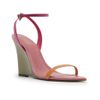 sandalia-arezzo-rosa-laranja-couro-salto-anabela-bico-folha-2