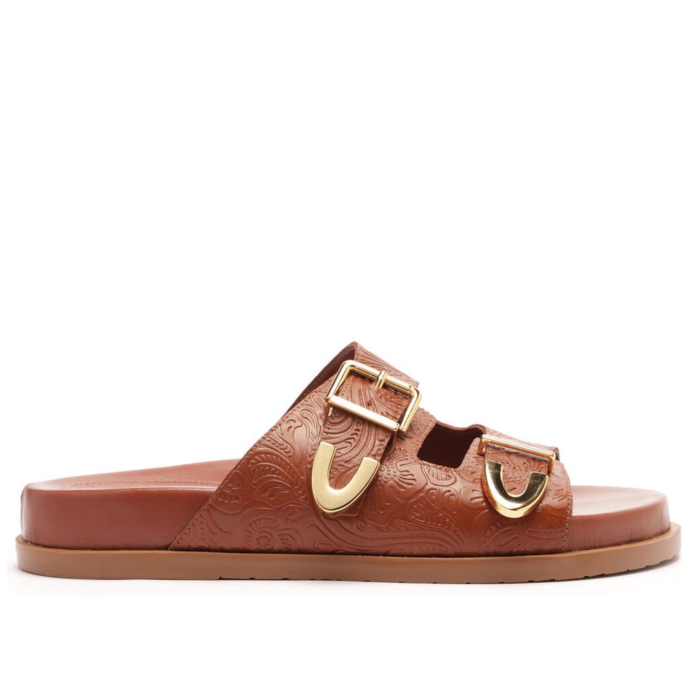 papete-arezzo-marrom-caramel-couro-tiras-metais-fivela-1