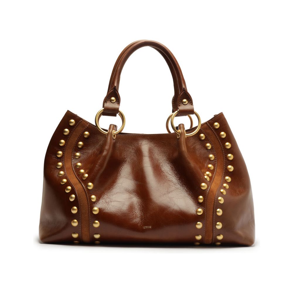 bolsa-arezzo-tote-marrom-couro-grande-rebites-1
