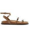 sandalia-arezzo-papete-marrom-clara-couro-tiras-metais-1