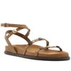 sandalia-arezzo-papete-marrom-clara-couro-tiras-metais-2