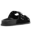 sandalia-arezzo-slide-preta-couro-tiras-fivelas-ilhoses-3