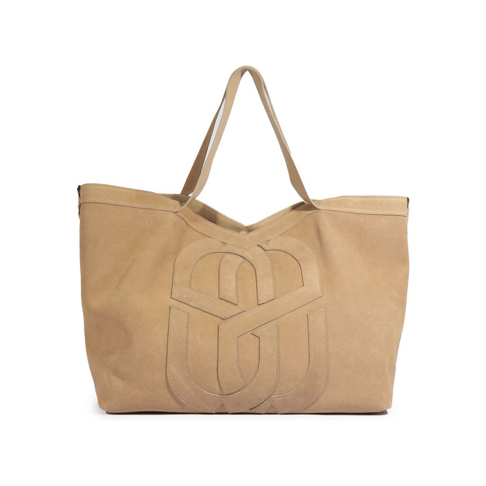 bolsa-schutz-shopping-maddison-camurca-bege-logo-relevo-1
