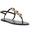 sandalia-arezzo-rasteira-preta-couro-slim-aplicacoes-metais-dourados-2