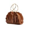 bolsa-arezzo-clutch-caramelo-couro-pequena-pedra-3