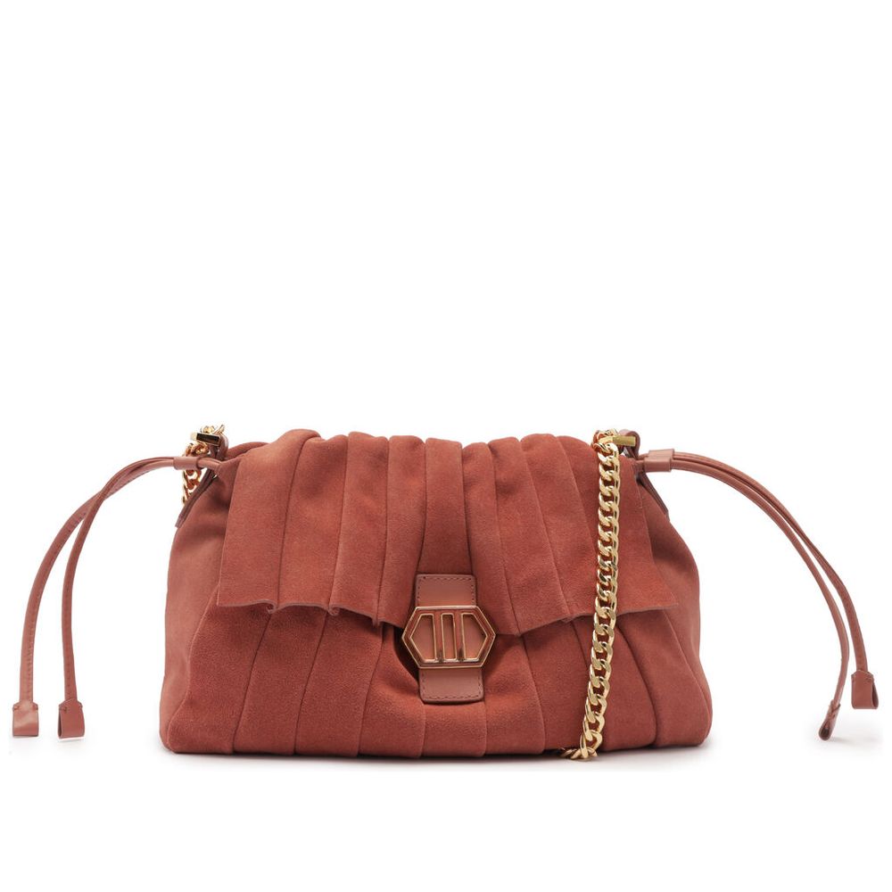 bolsa-arezzo-shoulder-rosa-verde-grande-fecho-dourado-1