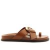 sandalia-arezzo-papete-marrom-couro-fivela-redonda-1
