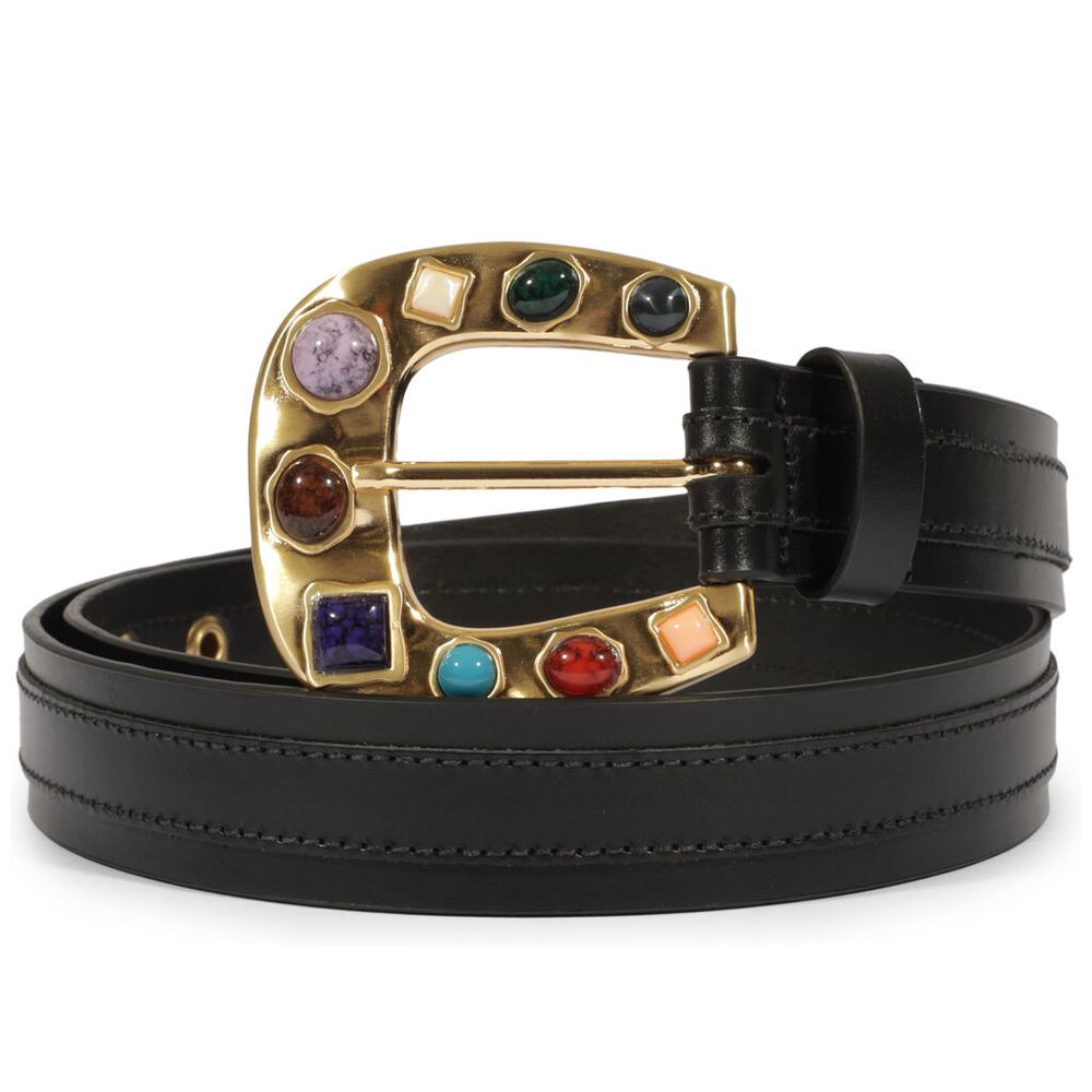 cinto-schutz-preto-couro-medio-fivela-dourada-com-pedras-coloridas-1 cinto-schutz-preto-couro-medio-fivela-dourada-com-pedras-coloridas-1