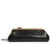 bolsa-schutz-clutch-preta-couro-media-fecho-metalico-dourado-1