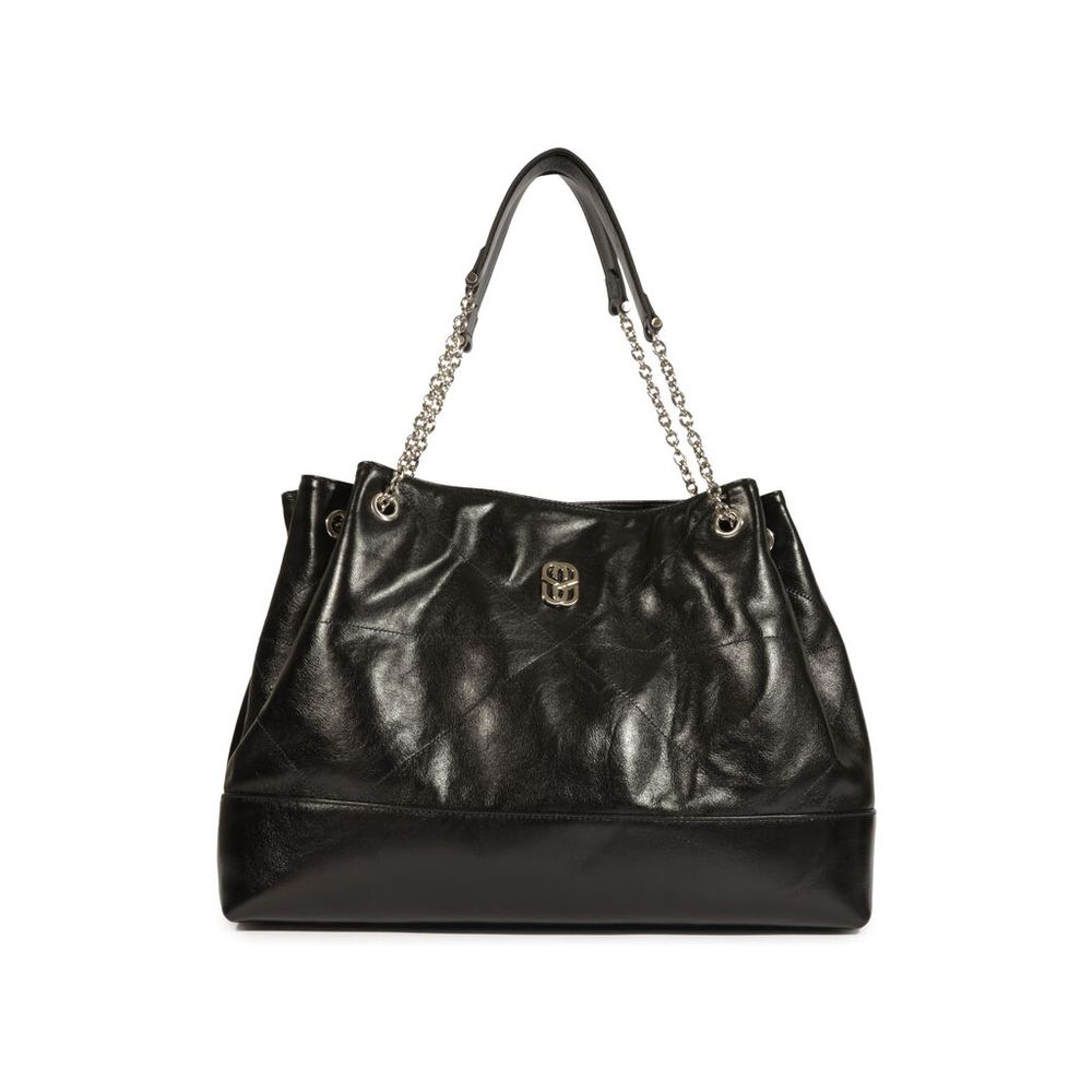 bolsa-schutz-shopping-preta-couro-grande-alca-corrente-prateada-1